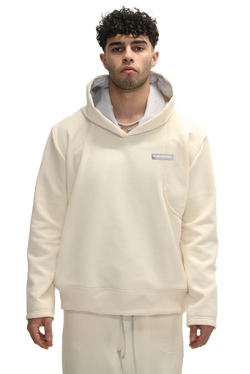 FINE FLEECE HOODIE (cream)