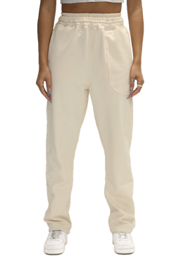 FINE FLEECE JOGGERS (cream)