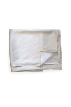 SILK SATIN MONOGRAM SCARF